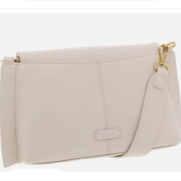 Vince Camuto Womens Livee Pebbled Leather Crossbody Handbag - Picture 7 of 9